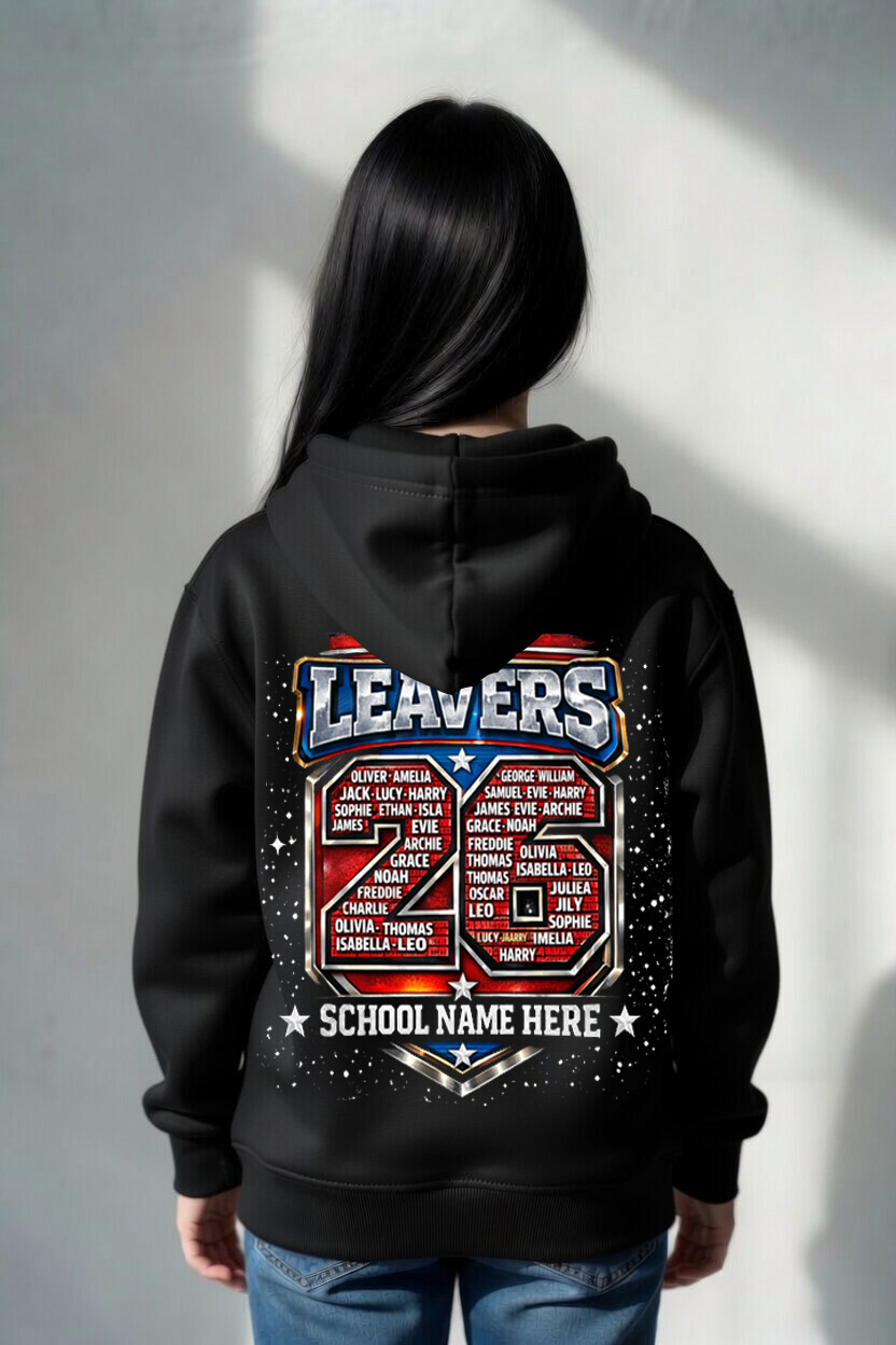 Leavers 26 - Stars on hoodie