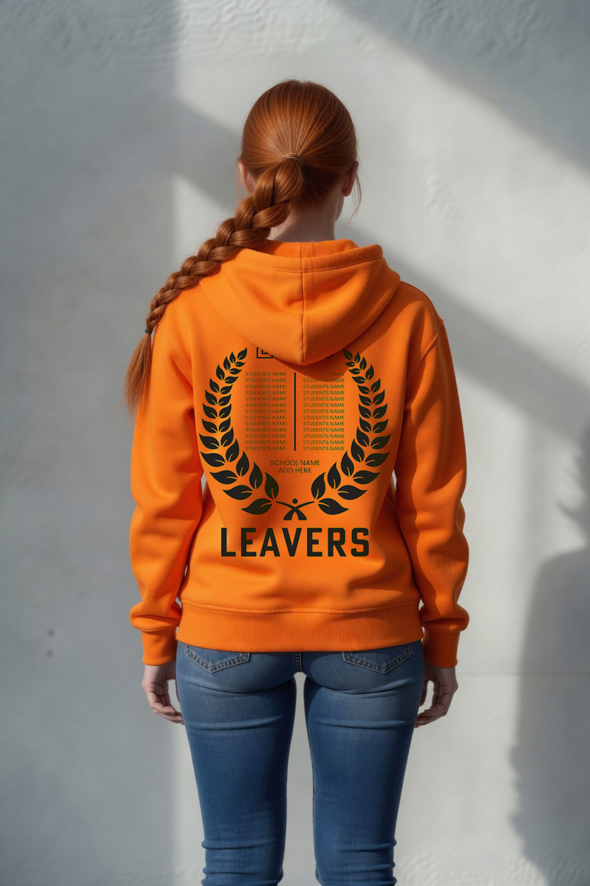 Leaf Surround on hoodie