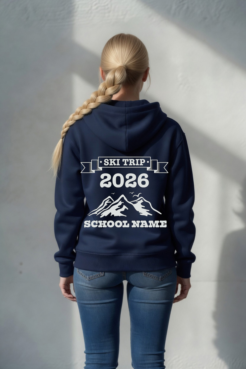 Ski Trip 1 on hoodie