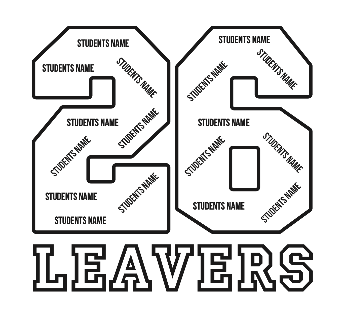 Angles hoodie back design