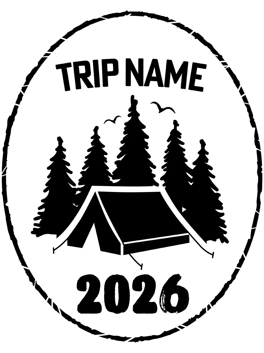 Camping Trip hoodie back design