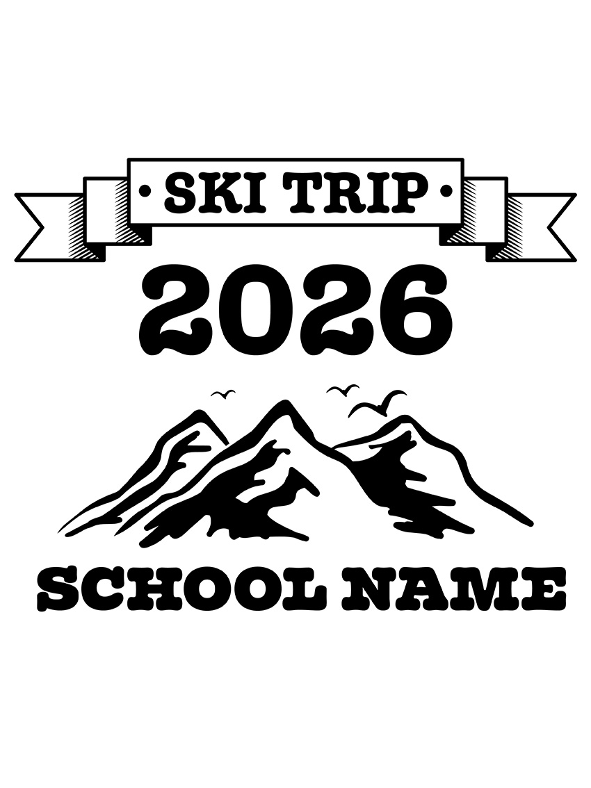 Ski Trip 1 hoodie back design